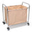 Steel and Canvas Bulk Linen Cart One Compartment - Tan