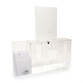 Premium Health & Hygiene Center With Portrait Sign Holder - 20.25"W x 4.8125"D x 21.5"H
