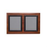 Black Frame Double Frame Messaging Board - 23.625"W x 16"H