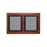 Black Frame Double Frame Messaging Board - 23.625"W x 16"H