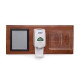 Exam Room Hygiene Double Glove Panel Room Organization with Acrylic Glove Dispenser on Panel - 35"W x 16"H