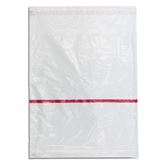 Security Bags for Trays 19.25"x22" - Clear with Red Stripe