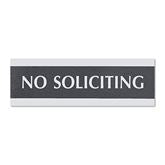Centruy Series Office Signs 9"W x 3"H No Soliciting