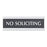 Centruy Series Office Signs 9"W x 3"H No Soliciting