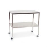 Stainless Steel Instrument Table with Shelf 60"L x 24"W x 34"H