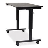 Crank Adjustable Stand Up Desk 60"W Black Frame