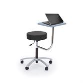 Physician Stool with Laptop Desk Stool with Laptop Desk - 19"-26.5"H
