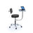 Physician Stool with Laptop Desk Stool with Laptop Desk and Adjustable Backrest - 32"-35"H