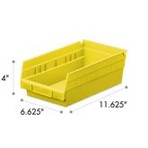 4"H Shelf Bin 6.625"W x 11.625"D