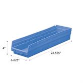 4"H Shelf Bin 6.625"W x 23.625"D