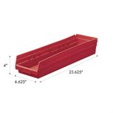 4"H Shelf Bin 6.625"W x 23.625"D