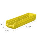 4"H Shelf Bin 6.625"W x 23.625"D