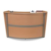Marque Reception Desk 1-Unit Curved - 72"W x 32"D x 45.5"H
