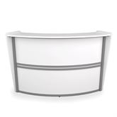 Marque Reception Desk 1-Unit Curved - 72"W x 32"D x 45.5"H