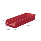 4"H Shelf Bin 8.375"W x 23.625"D