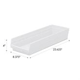 4"H Shelf Bin 8.375"W x 23.625"D