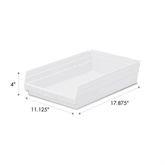 4"H Shelf Bin 11.125"W x 17.875"D