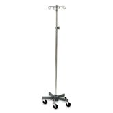 5-Leg Short Wheelbase Infusion Stand 4 Hooks