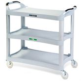 Dual Handle Utility Cart Grey - 20"W x 42"L x 37.5"H