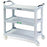 Dual Handle Utility Cart Grey - 20"W x 42"L x 37.5"H