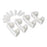 Color Coded Wall Bracket Replacements Replacement Rubber Clips - 8 Pins