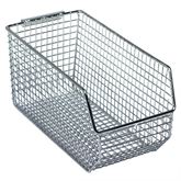 Wire Mesh Hang & Stack Bin 5.5"W x 14.75"D x 5"H