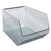 Wire Mesh Hang & Stack Bin 8.25"W x 18"D x 9"H