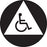 CA Restroom Sign 12 Gender Neutral - Handicapped