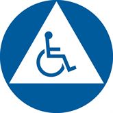 CA Restroom Sign 12 Gender Neutral - Handicapped