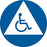CA Restroom Sign 12 Gender Neutral - Handicapped