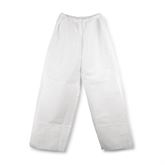 Disposable Elastic Scrub Pants - White Large
