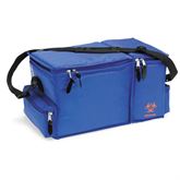 Dry Ice Dual Chamber Tote Dual Chamber Transport Bag with Dry Ice Liners - 16"W x 9"D x 9"H - Blue