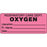 Pre-Cut Respiratory Therapy Labels Oxygen Therapy - 2.25"W x 1"H each