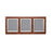 Silver Frame Triple Frame Messaging Board - 35"W x 16"H