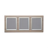 Silver Frame Triple Frame Messaging Board - 35"W x 16"H