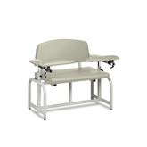 Lab X Bariatric Extra Wide Bariatric Chair - CAL 133 Fire Code Vinyl Without Side Cabinet - 46"W x 29"D x 36"H