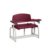 Lab X Bariatric Extra Wide Bariatric Chair - CAL 133 Fire Code Vinyl Without Side Cabinet - 46"W x 29"D x 36"H