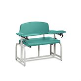 Lab X Bariatric Extra Wide Bariatric Chair - CAL 133 Fire Code Vinyl Without Side Cabinet - 46"W x 29"D x 36"H