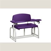 Lab X Bariatric Extra Wide Bariatric Chair - CAL 133 Fire Code Vinyl Without Side Cabinet - 46"W x 29"D x 36"H