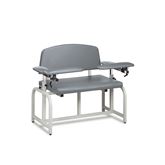 Lab X Bariatric Extra Wide Bariatric Chair - CAL 133 Fire Code Vinyl Without Side Cabinet - 46"W x 29"D x 36"H