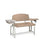 Lab X Extra-Wide Draw Chair - With CAL 133 Fire Code Vinyl 53â€ W x 26â€ D x 36â€ H With Drawer