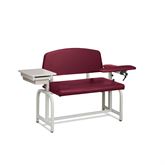 Lab X Extra-Wide Draw Chair - With CAL 133 Fire Code Vinyl 53â€ W x 26â€ D x 36â€ H With Drawer
