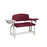 Lab X Extra-Wide Draw Chair - With CAL 133 Fire Code Vinyl 53â€ W x 26â€ D x 36â€ H With Drawer