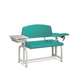 Lab X Extra-Wide Draw Chair - With CAL 133 Fire Code Vinyl 53â€ W x 26â€ D x 36â€ H With Drawer