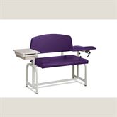 Lab X Extra-Wide Draw Chair - With CAL 133 Fire Code Vinyl 53â€ W x 26â€ D x 36â€ H With Drawer