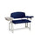 Lab X Extra-Wide Draw Chair - With CAL 133 Fire Code Vinyl 53â€ W x 26â€ D x 36â€ H With Drawer