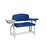 Lab X Extra-Wide Draw Chair - With CAL 133 Fire Code Vinyl 53â€ W x 26â€ D x 36â€ H With Drawer
