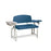 Lab X Extra-Wide Draw Chair - With CAL 133 Fire Code Vinyl 53â€ W x 26â€ D x 36â€ H With Drawer