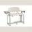 Lab X Tall Extra Wide Chair - CAL 133 Fire Code Vinyl With Side Cabinet - 53"W x 26"D x 43"H