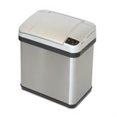 Stainless Steel Waste Can 2.5gal - 10.3"W x 6.95"D x 11.65"H